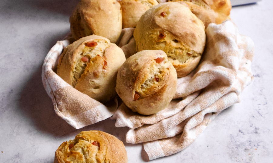 Picknickbrötchen mit Speck