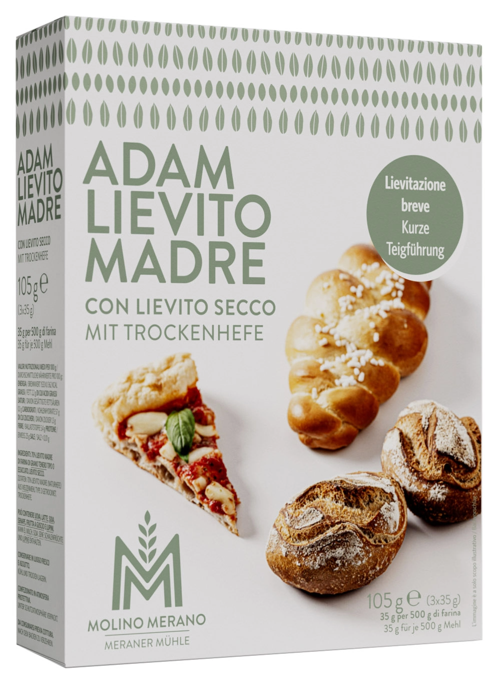 ADAM - lievito madre natural yeast with dry yeast