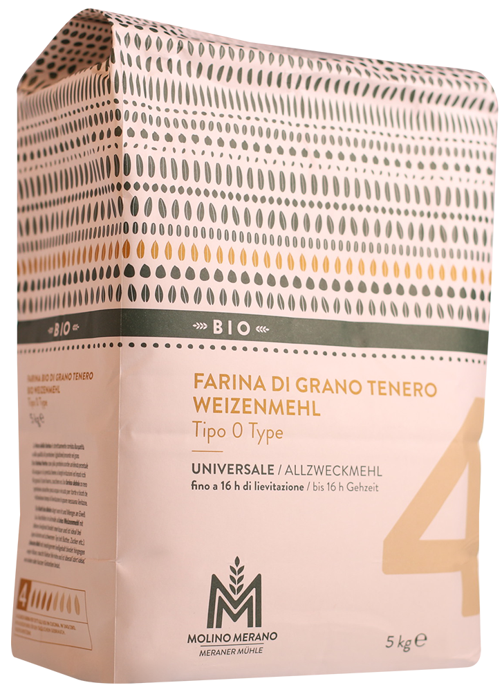 Organic soft wheat flour type 0 no. 4