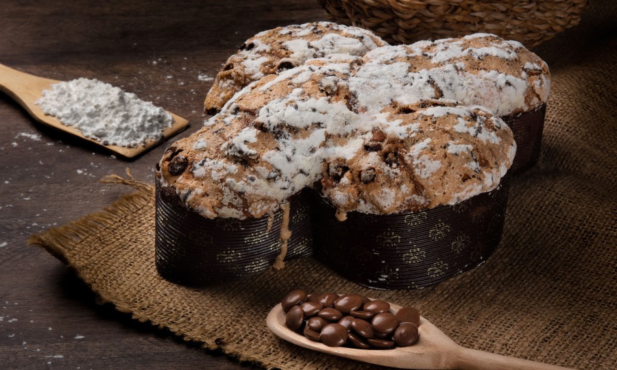 Ostertaube mit Schokotropfen